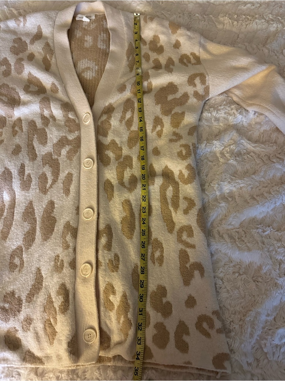 Treasure & Bond Nordstrom Women’s Animal Print V-neck long cardigan XL - Picture 9 of 9